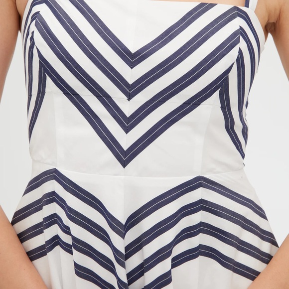 NWT Hill House Home - The Margot Dress - Navy Stripe - XS - Picture 2 of 12
